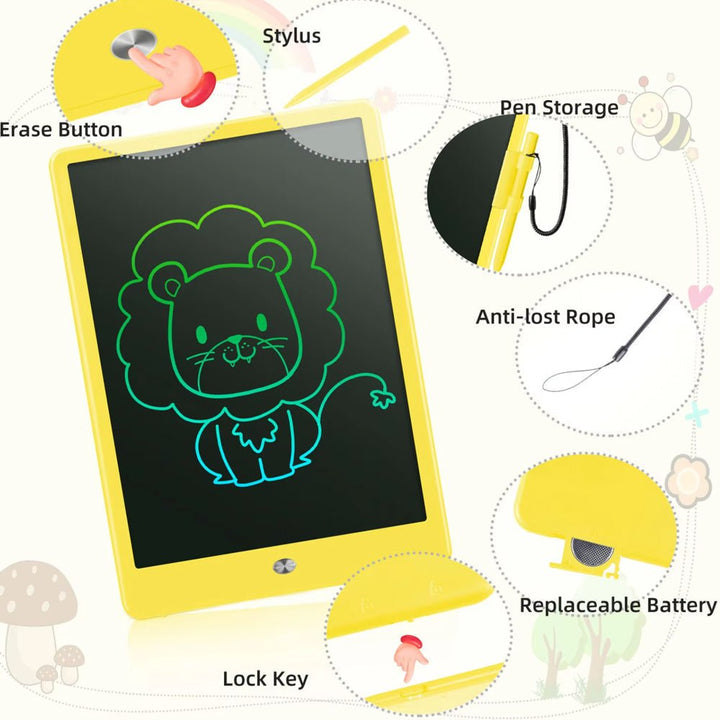 Lisslune | Creasketch – LCD Drawing Board for Kids with One-Click Erase & No Screen Glare