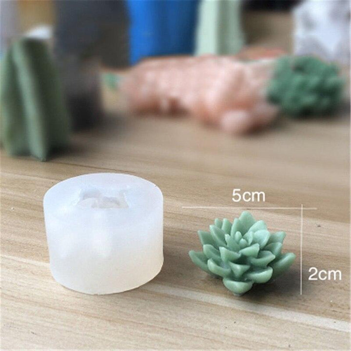 Lisslune | Creative 3D Cactus and Succulent Silicone Mold for Unique Creations and Baking