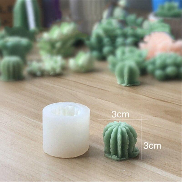 Lisslune | Creative 3D Cactus and Succulent Silicone Mold for Unique Creations and Baking
