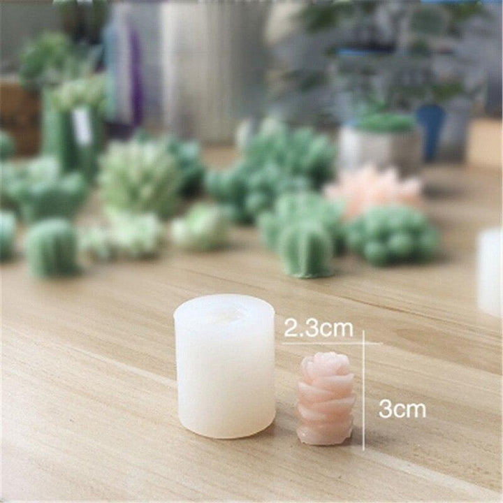Lisslune | Creative 3D Cactus and Succulent Silicone Mold for Unique Creations and Baking