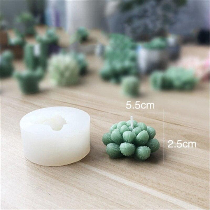 Lisslune | Creative 3D Cactus and Succulent Silicone Mold for Unique Creations and Baking