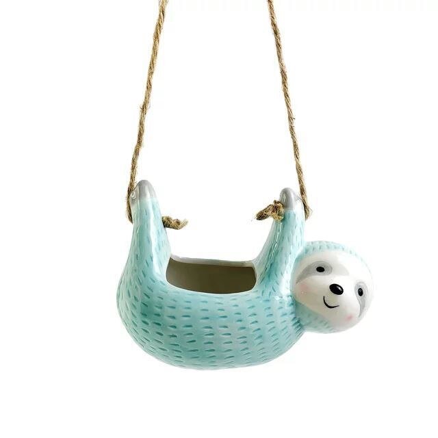 Lisslune | LazyBloom – Yndig Sloth hanging plant box