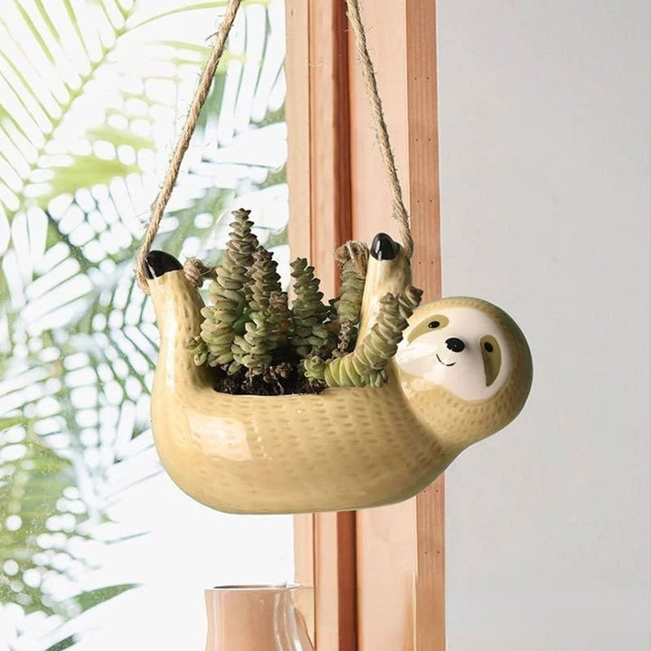 Lisslune | LazyBloom – Yndig Sloth hanging plant box