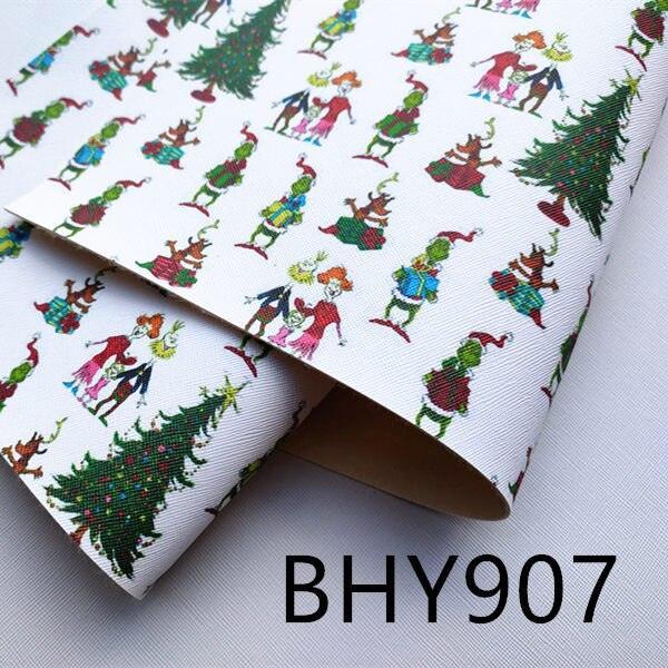 Lisslune | Festive artificial leather craft set with Christmas character prints - DIY creative bundle