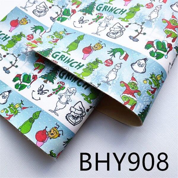 Lisslune | Festive artificial leather craft set with Christmas character prints - DIY creative bundle