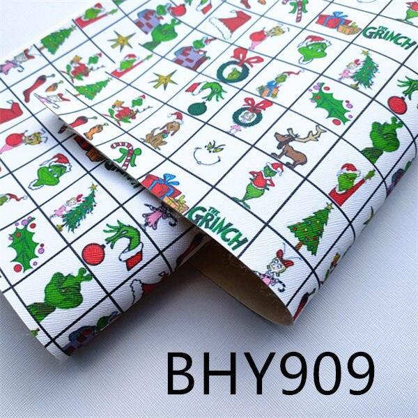 Lisslune | Festive artificial leather craft set with Christmas character prints - DIY creative bundle