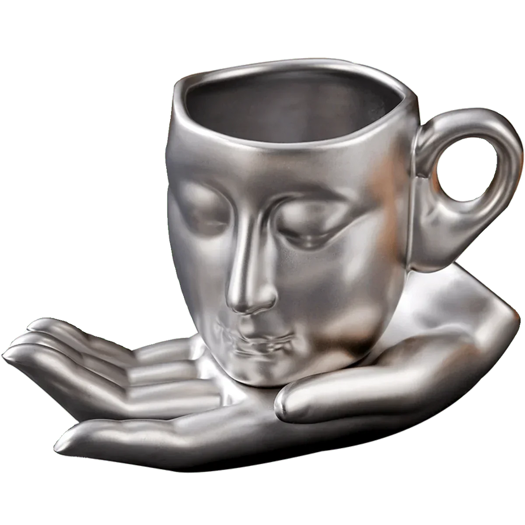 Lisslune | Coffee Cup Set with Minimalist Face Shape