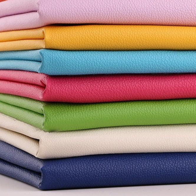 Lisslune | Litchi PU Leather Craft Set: Versatile DIY Fabric Set for Creative Projects