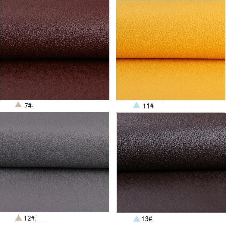 Lisslune | Litchi PU Leather Craft Set: Versatile DIY Fabric Set for Creative Projects