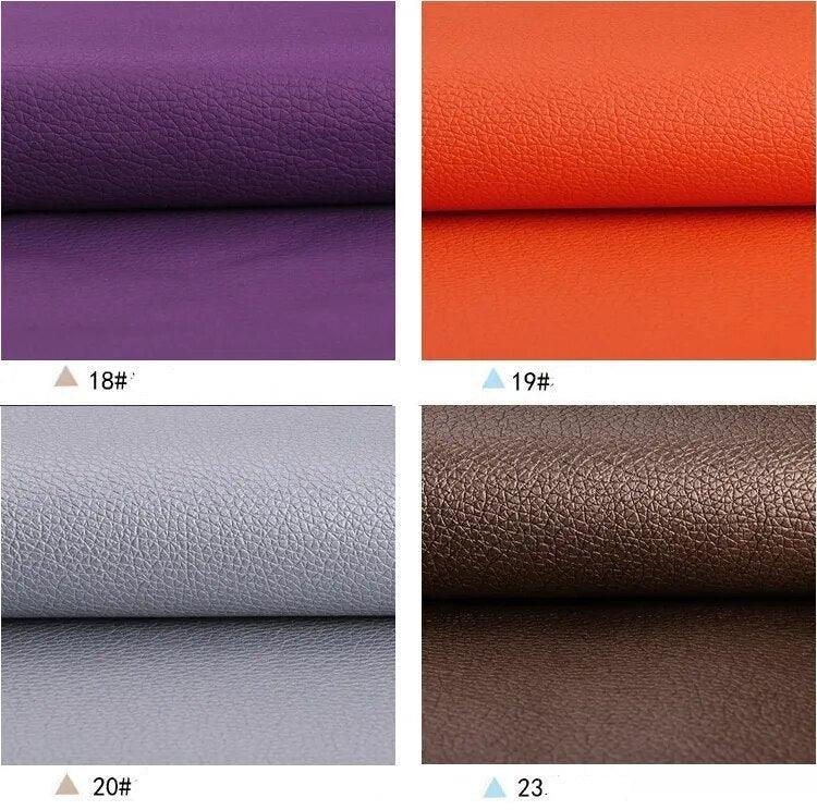 Lisslune | Litchi PU Leather Craft Set: Versatile DIY Fabric Set for Creative Projects
