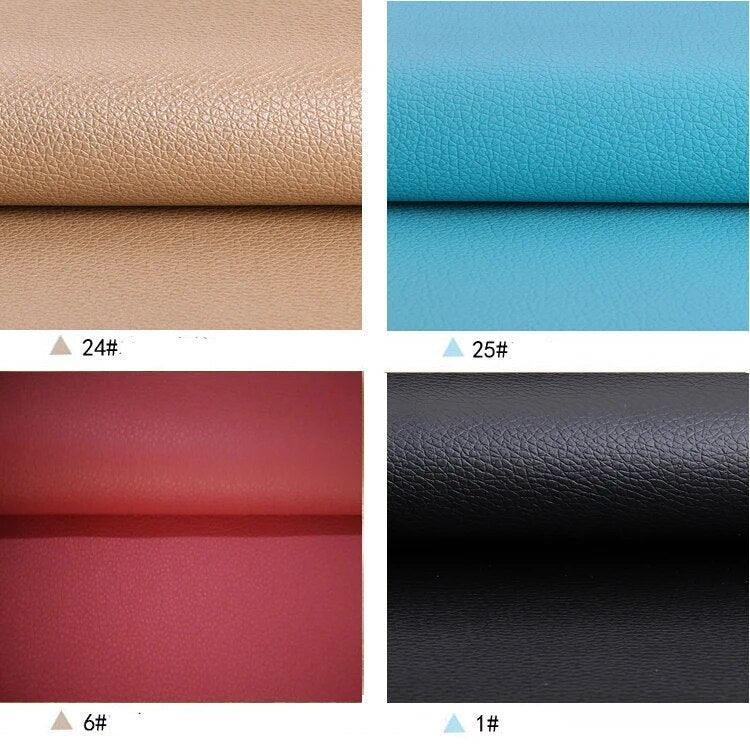 Lisslune | Litchi PU Leather Craft Set: Versatile DIY Fabric Set for Creative Projects