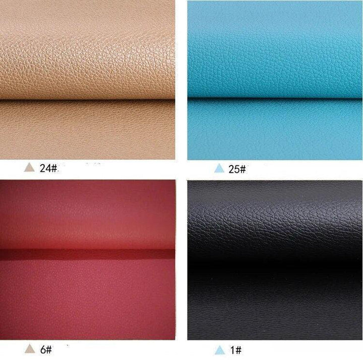 Lisslune | Litchi PU Leather Craft Set: Versatile DIY Fabric Set for Creative Projects