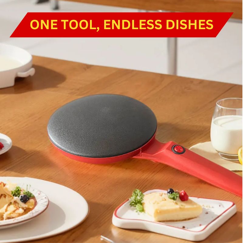 Lisslune | 8-Inch Non-Stick Electric Crepe Maker