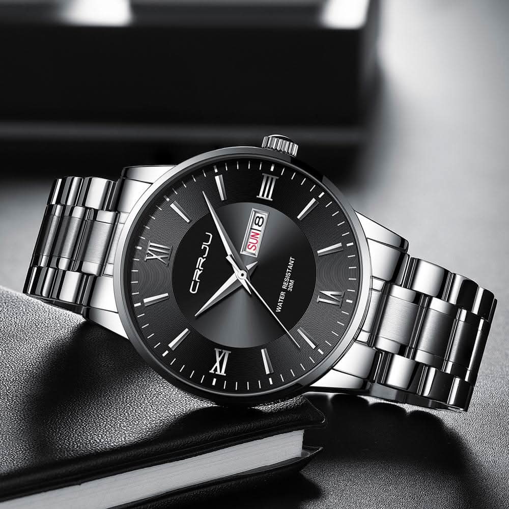 Lisslune | Men’s Stainless Steel Waterproof Sport Quartz Watch