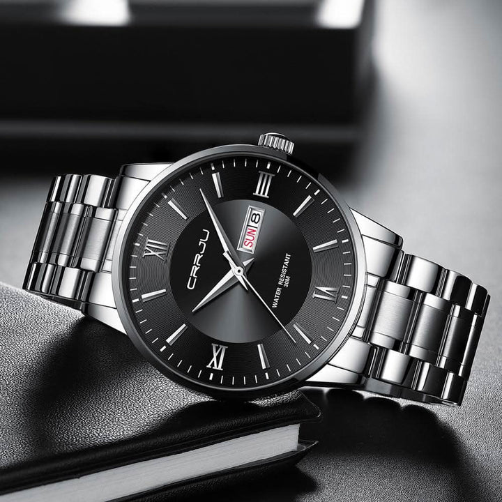 Lisslune | Men’s Stainless Steel Waterproof Sport Quartz Watch