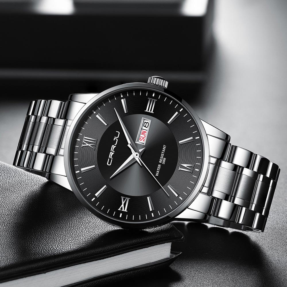 Lisslune | Men's Luxury Waterproof Sports Watch – Stainless Steel Quartz Chronograph