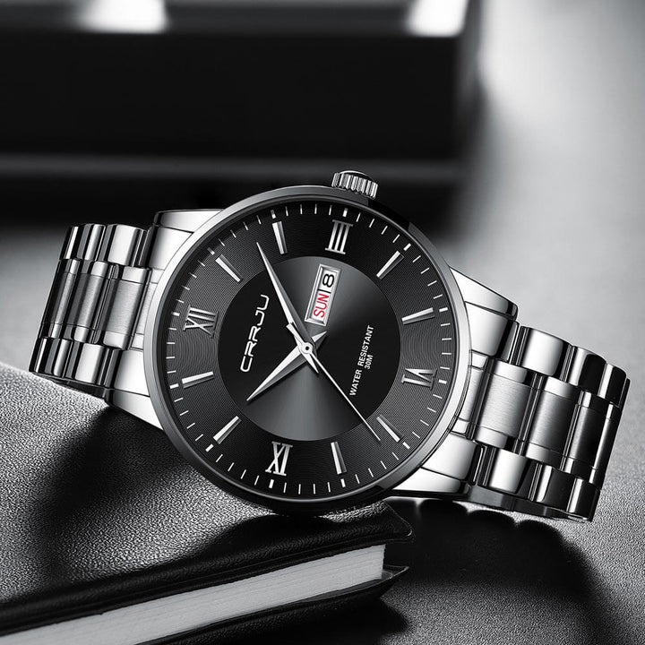 Lisslune | Men's Luxury Waterproof Sports Watch – Stainless Steel Quartz Chronograph