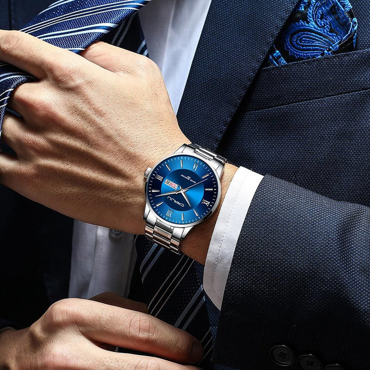 Lisslune | Men's Luxury Waterproof Sports Watch – Stainless Steel Quartz Chronograph