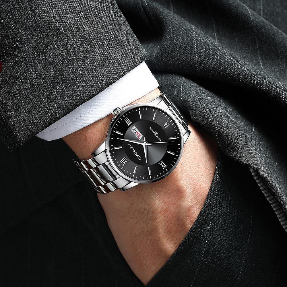 Lisslune | Men's Luxury Waterproof Sports Watch – Stainless Steel Quartz Chronograph