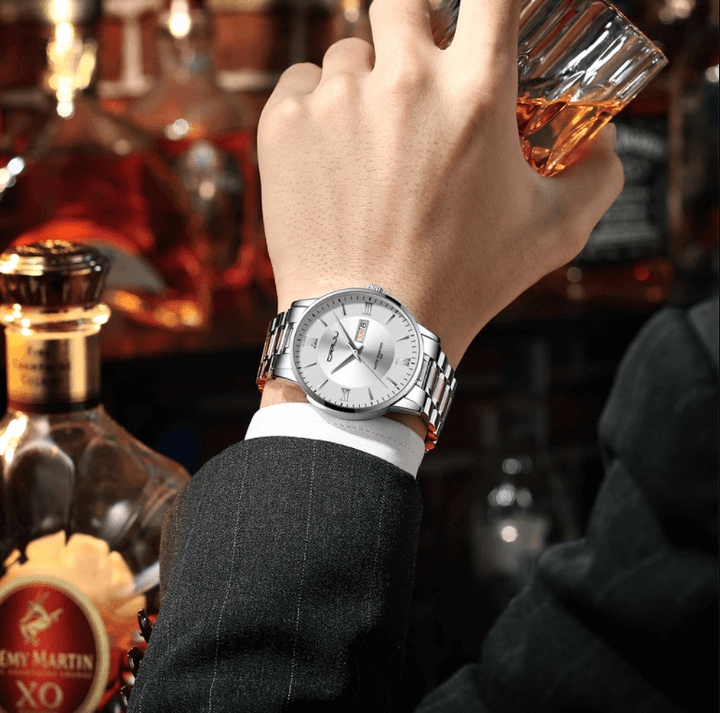 Lisslune | Men’s Stainless Steel Waterproof Sport Quartz Watch