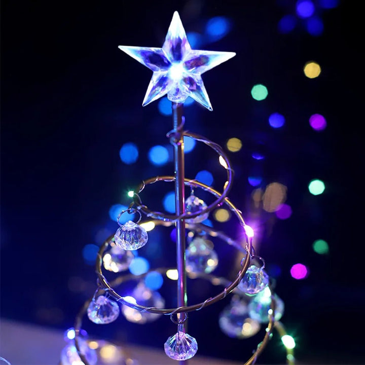 Lisslune | Crystal Christmas Tree LED Lamp – Sparkling Christmas, Valentine’s, or Birthday Decor for a Dreamy Bedroom Glow