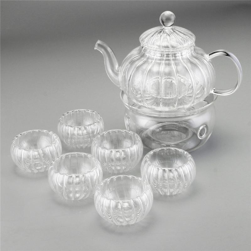 Lisslune | Crystal Clear Glass Teapot Set
