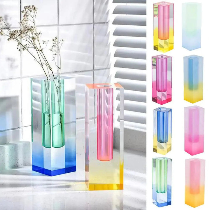 Lisslune | LumiBloom - Gradient Crystal Flower Vases