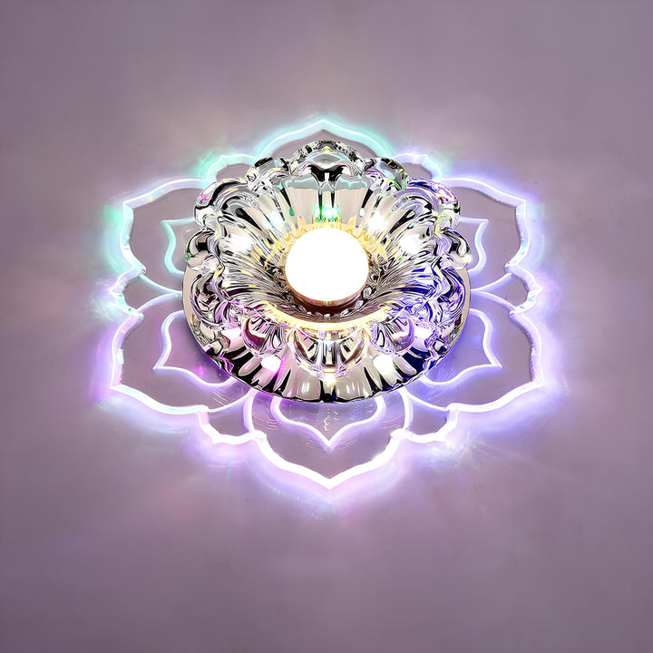 Lisslune | FloraGlow – Elegant Crystal Lamp with Flower Pattern and Enchanting Lighting