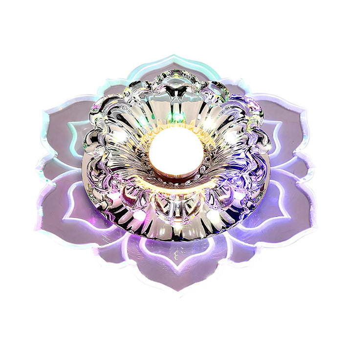 Lisslune | FloraGlow – Elegant Crystal Lamp with Flower Pattern and Enchanting Lighting
