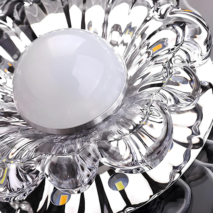 Lisslune | FloraGlow – Elegant Crystal Lamp with Flower Pattern and Enchanting Lighting