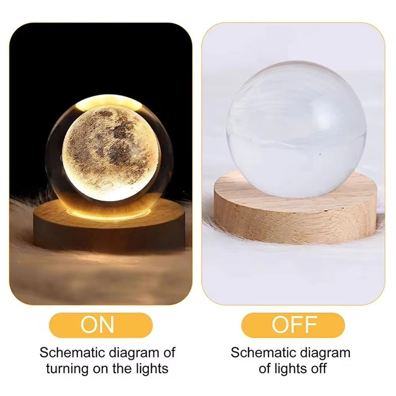 Lisslune | 3D Crystal Ball Lamp