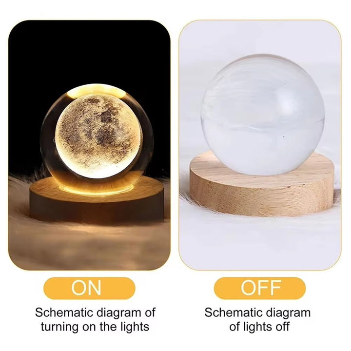 Lisslune | 3D Crystal Ball Lamp