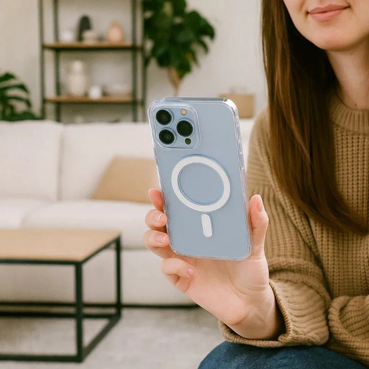 Lisslune | CrystalMag – Clear MagSafe Compatible Case for iPhone 11-17 Series