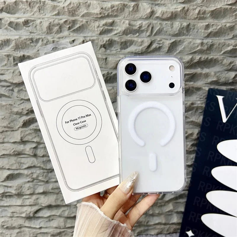 Lisslune | CrystalMag – Clear MagSafe Compatible Case for iPhone 11-17 Series