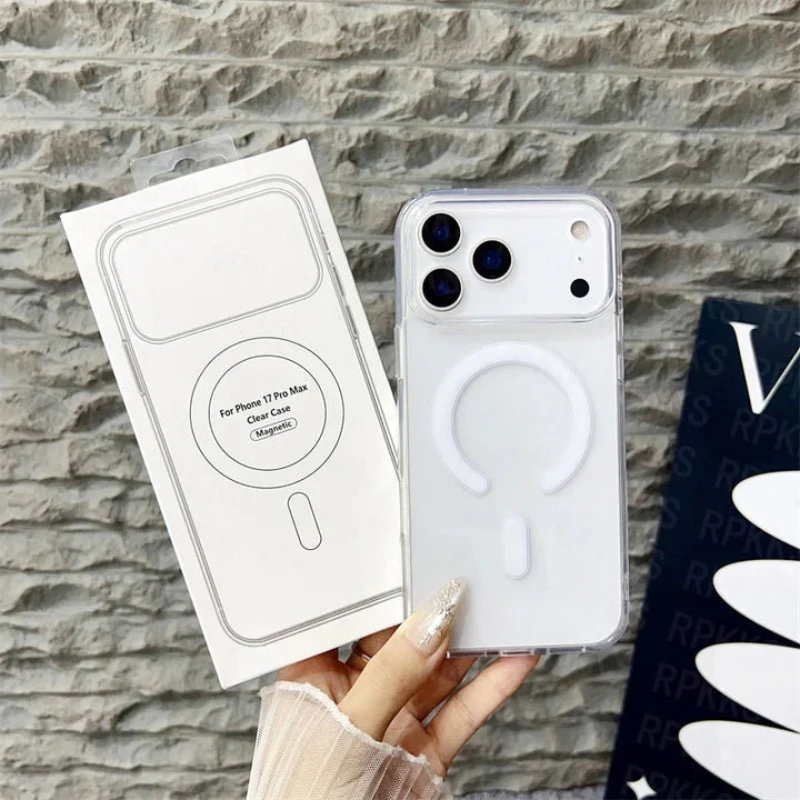Lisslune | CrystalMag – Clear MagSafe Compatible Case for iPhone 11-17 Series