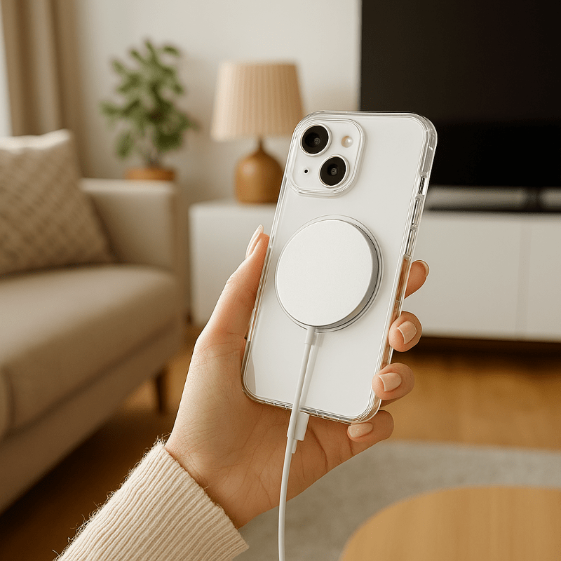 Lisslune | CrystalMag – Clear MagSafe Compatible Case for iPhone 11-17 Series