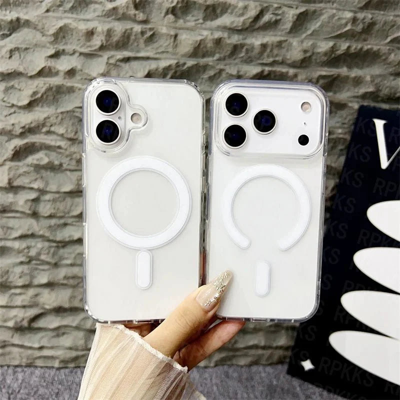 Lisslune | CrystalMag – Clear MagSafe Compatible Case for iPhone 11-17 Series