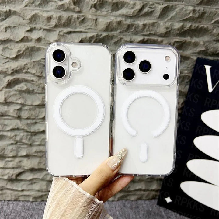 Lisslune | CrystalMag – Clear MagSafe Compatible Case for iPhone 11-17 Series