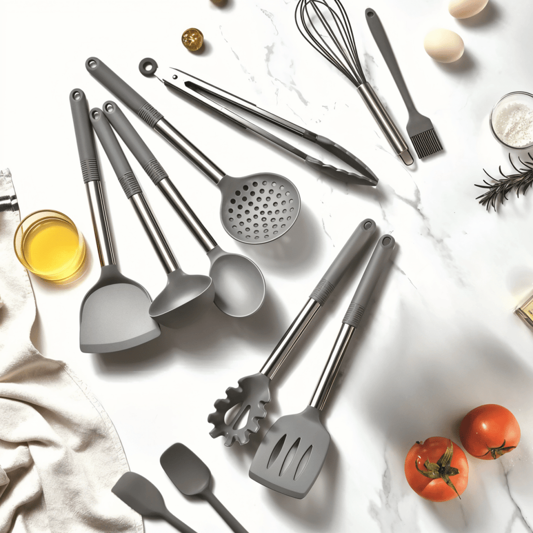 Lisslune | MEALMAKER SET – 12-Piece Silicone Kitchen Utensil Collection for Non-Stick Cooking