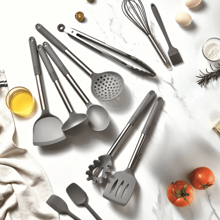 Lisslune | MEALMAKER SET – 12-Piece Silicone Kitchen Utensil Collection for Non-Stick Cooking