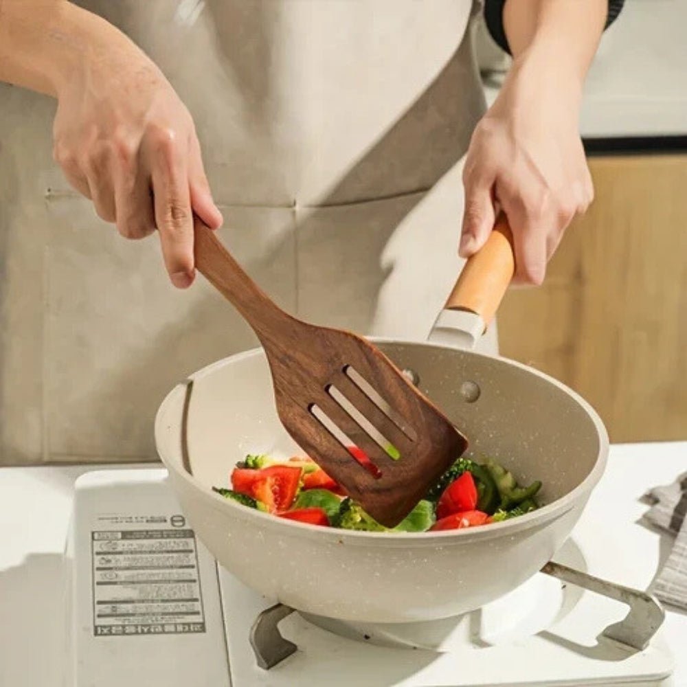 Lisslune | CULINAWOOD Utensil Set – Premium Teak Cooking Tools for Sustainable Use