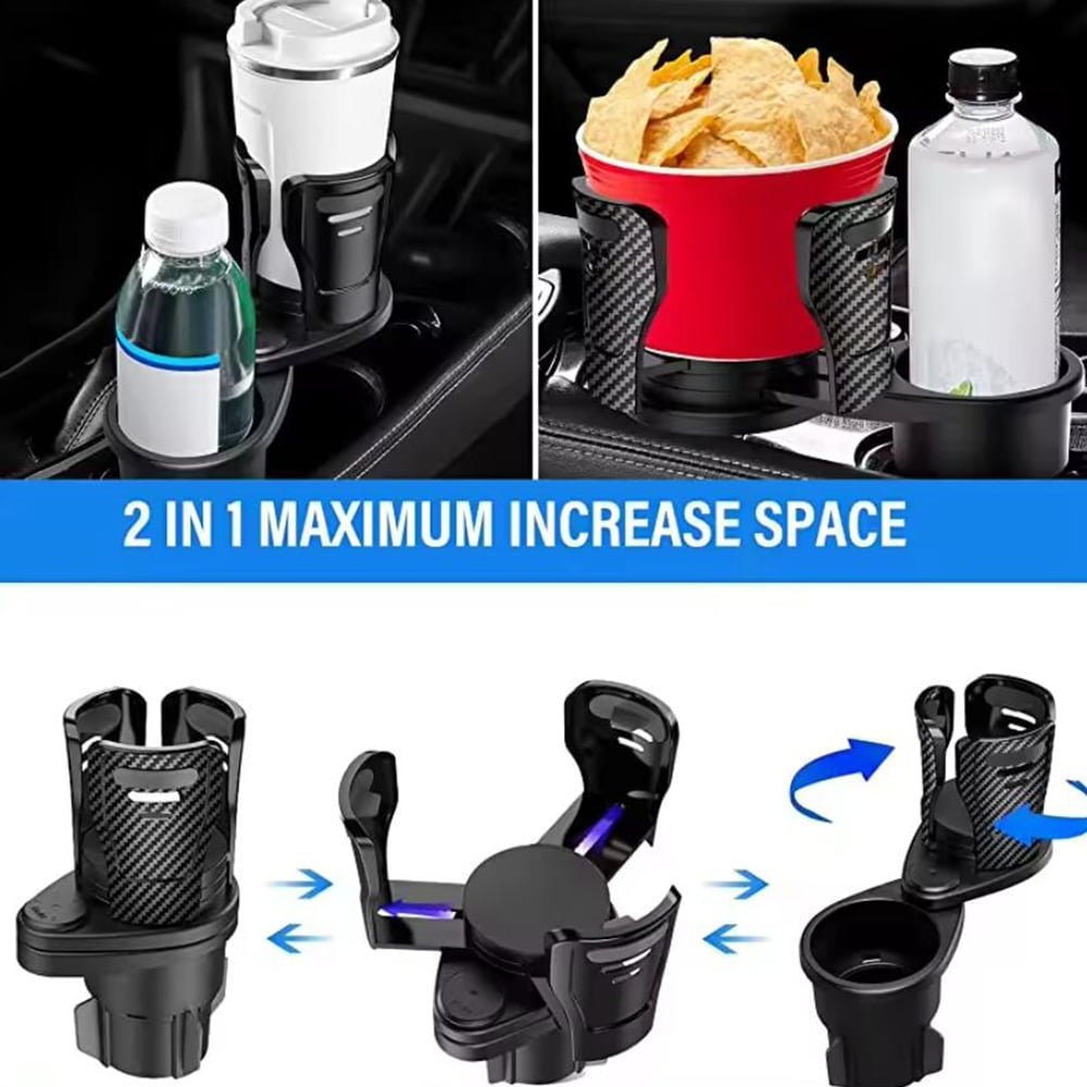 Lisslune | Cupswivel – Dual Rotating Car Cup Holder for Drinks & Easy Access