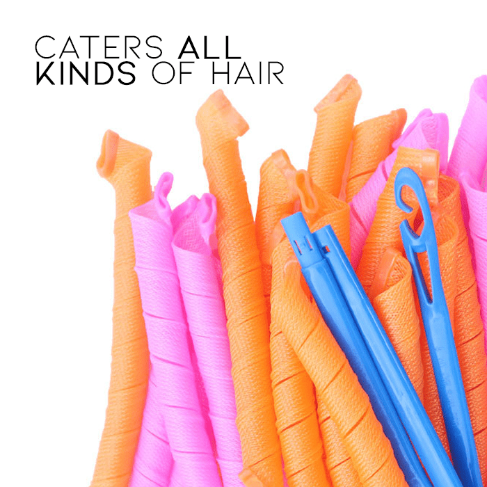 Lisslune | CURLIQUE – DIY Spiral Curls Hair Curler for Effortless, Heat-Free Curls
