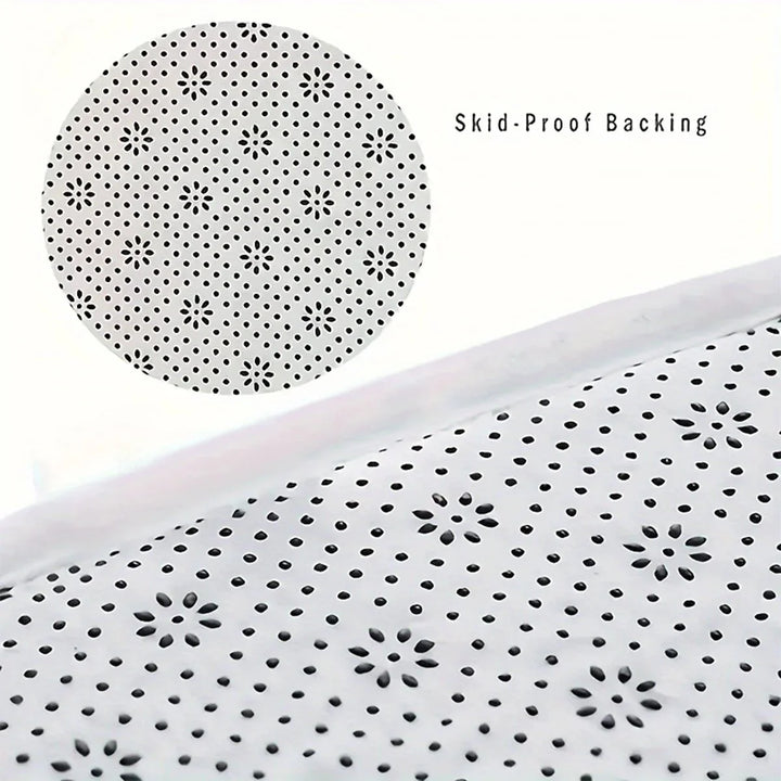 Lisslune | Curved Bathroom Mat - Thick Absorbent Non-Slip Bath Mat for Bathroom Safety