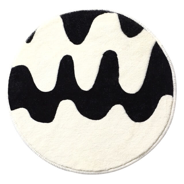 Lisslune | Curvy Checker Mini Tufted Carpet