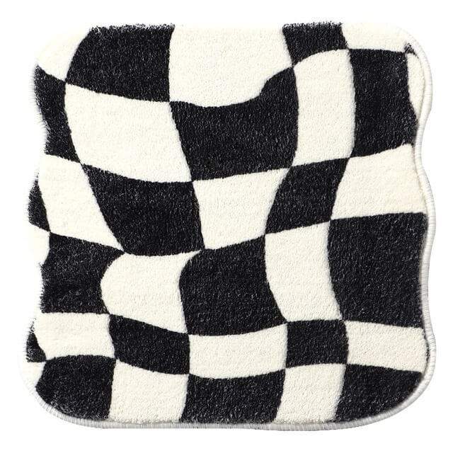 Lisslune | Curvy Checker Mini Tufted Carpet
