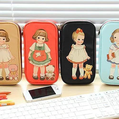 Lisslune | Chic Cartoon Doll Girl Cosmetic Organizer Bag