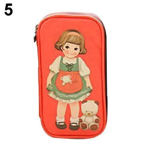 Lisslune | Chic Cartoon Doll Girl Cosmetic Organizer Bag