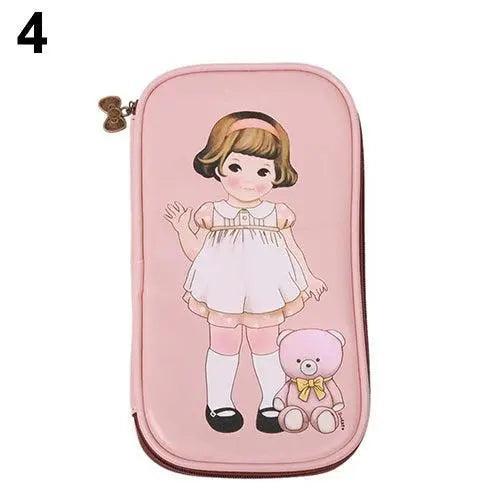 Lisslune | Chic Cartoon Doll Girl Cosmetic Organizer Bag