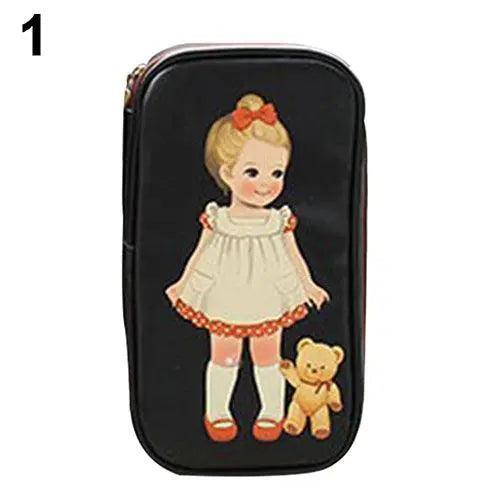 Lisslune | Chic Cartoon Doll Girl Cosmetic Organizer Bag